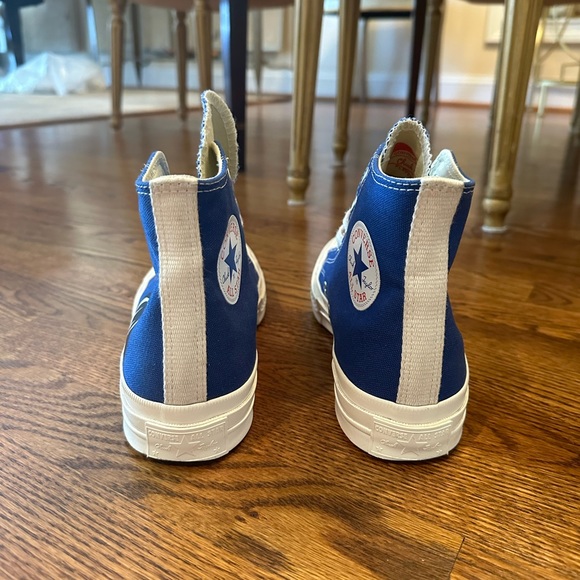 Blue comme does garçons PLAY x converse unisex single heart high-top sneaker - Picture 7 of 15